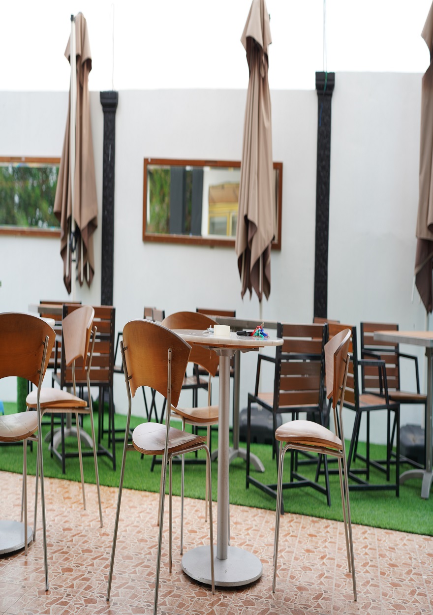 Outdoor seating area